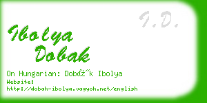 ibolya dobak business card